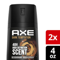 Axe Dark Temptation Body Spray for Men, 4 Oz, 2 Pack EasyOptionXY LLC