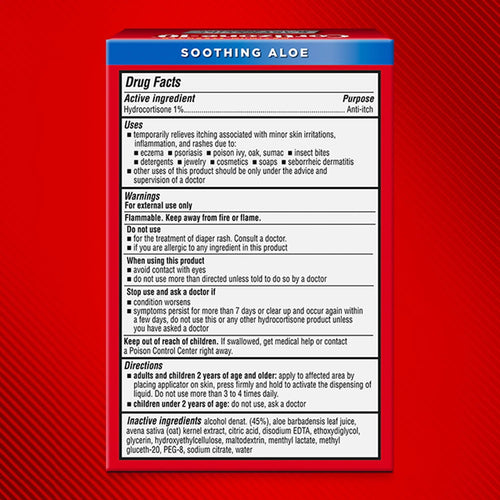 Cortizone-10 Maximum Strength 1% Hydrocortisone with Aloe Anti-Itch Liquid No Mess Applicator 1.25oz EasyOptionXY LLC