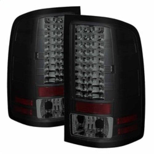 Spyder GMC Sierra 07-13 (Not 3500 Dually 4 Rear Wheels)LED Tail Lights Blk Smke ALT-YD-GS07-LED-BSM OffRoadUSA.com