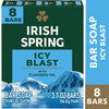 Irish Spring Icy Blast Bar Soap for Men, Mens Bar Soap, 8 Pack, 3.7 Oz Soap Bars EasyOptionXY LLC