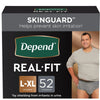 Depend Real Fit Incontinence Adult Underwear for Men, L/XL, Grey, 52Ct EasyOptionXY LLC