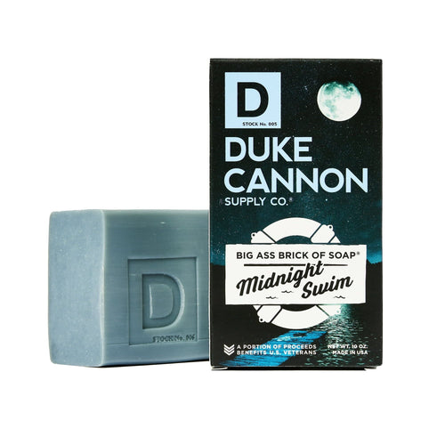 D uke Cannon Big Ass Brick of Soap - Midnight Swim - Sea Grass & Sandalwood Scent, 10 oz, 1 Bar EasyOptionXY LLC