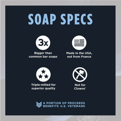 D uke Cannon Big Ass Brick of Soap - Midnight Swim - Sea Grass & Sandalwood Scent, 10 oz, 1 Bar EasyOptionXY LLC