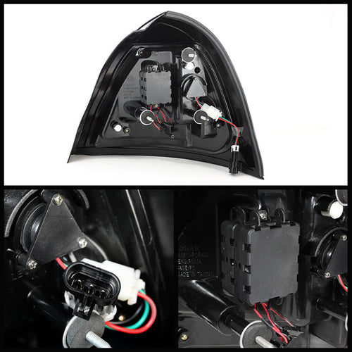 Spyder Pontiac Grand Prix 04-08 Light Bar LED Tail Light Black ALT-YD-PGP04-LED-BK OffRoadUSA.com