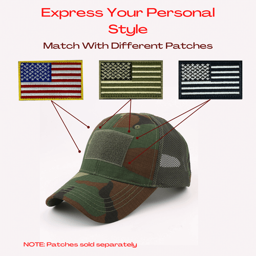 Tactical-Style Patch Hat with Adjustable Strap Jupiter Gear