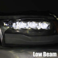 AlphaRex 09-18 Ram Truck NOVA-Series LED Projector Headlights Alpha-Black OffRoadUSA.com