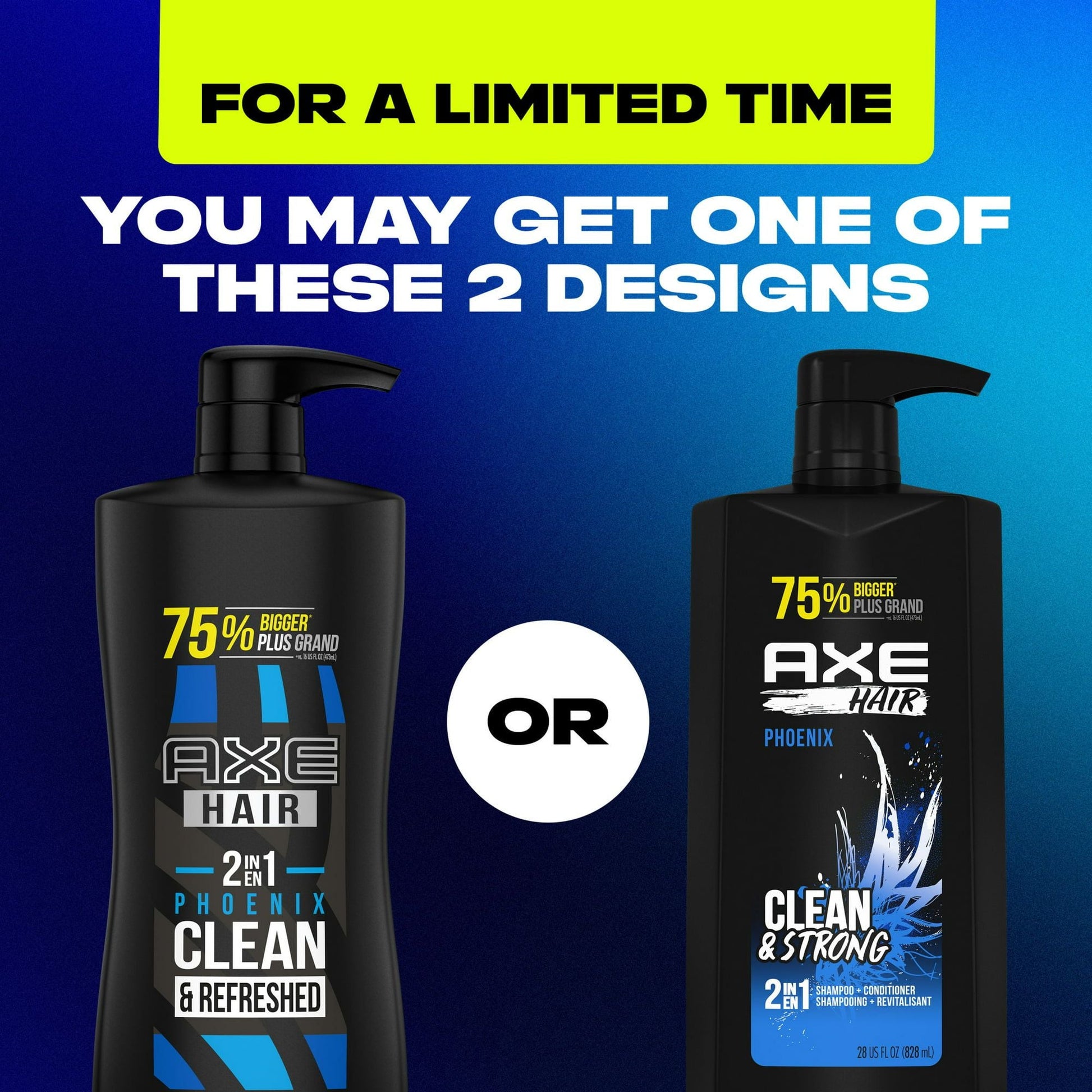 Axe Phoenix Moisturizing 2-in-1 Shampoo and Conditioner, Crushed Mint and Rosemary, 28 fl oz EasyOptionXY LLC