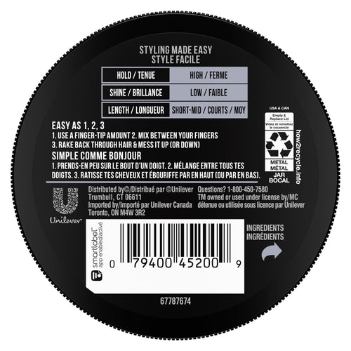 Axe Styling Messy Look Matte Wax Hair Pomade, 2.64 oz EasyOptionXY LLC