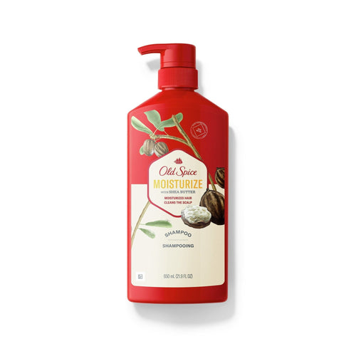 Old Spice Moisturize Shampoo for Men with Shea Butter, All Hair Types, 22 fl oz EasyOptionXY LLC