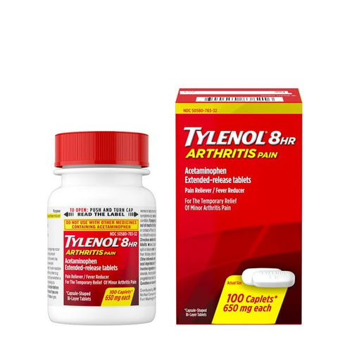 Tylenol 8 Hour Arthritis & Joint Pain Acetaminophen Caplets; 100 Count EasyOptionXY LLC