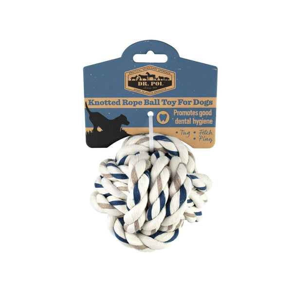 Dr. Pol Cotton Knotted Rope Ball Fetch Dog Toy EasyOptionXY LLC
