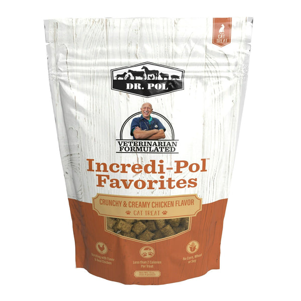 Dr. Pol Incredi-Pol Favorites Crunchy Shell/Creamy Center Chicken Flavor Cat Treats, 5 oz. Bag EasyOptionXY LLC