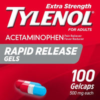 Tylenol Extra Strength Acetaminophen Rapid Release Gels; 100 ct EasyOptionXY LLC