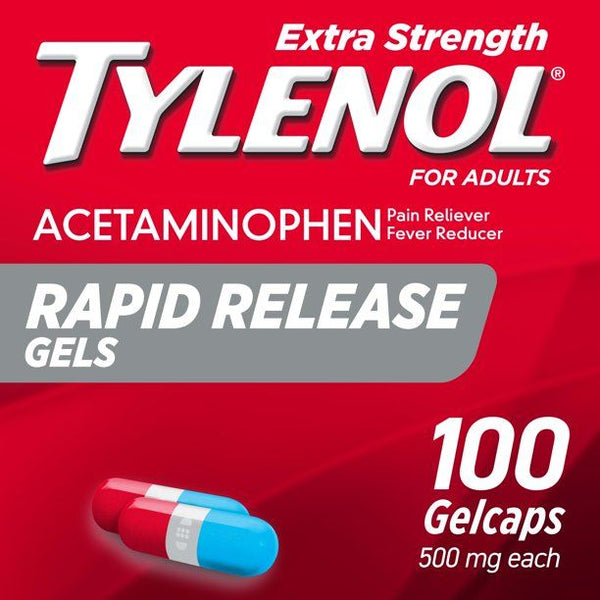 Tylenol Extra Strength Acetaminophen Rapid Release Gels; 100 ct EasyOptionXY LLC