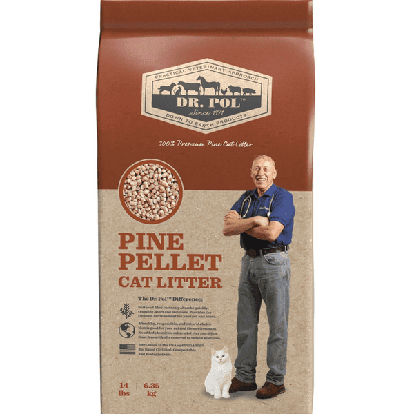 Dr. Pol Pine Pellet Cat Litter - 14lb Bag EasyOptionXY LLC