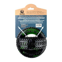 Dr. Pol Green TPR Thread Tire Fetch & Chew Dog Toy for All Dogs. Play, Toss & Tug. 4.5" EasyOptionXY LLC