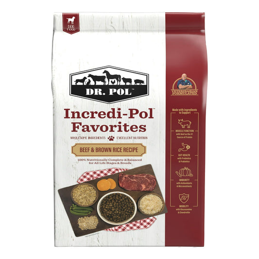 Dr. Pol Incredi-Pol Favorites Beef and Brown Rice Recipe Dog Food - 6lb EasyOptionXY LLC