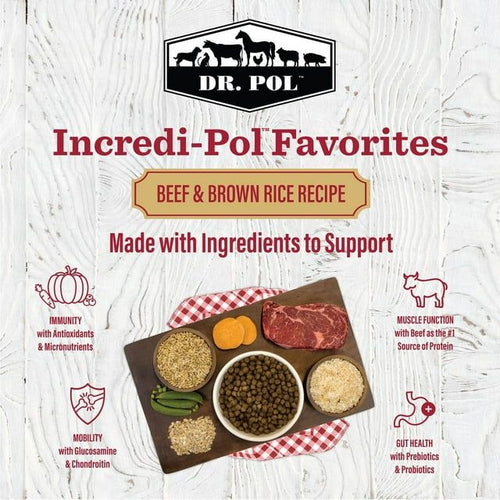 Dr. Pol Incredi-Pol Favorites Beef and Brown Rice Recipe Dog Food - 6lb EasyOptionXY LLC