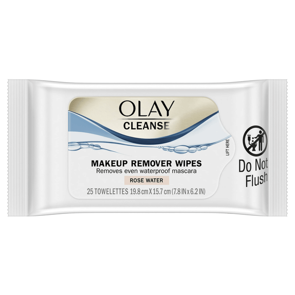 Olay Cleanse Makeup Remover Wipes Rose Water, 25 count EasyOptionXY LLC