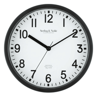 Mainstays Basic Indoor 8.78" Black Analog Round Modern Wall Clock EasyOptionXY LLC