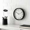 Mainstays Basic Indoor 8.78" Black Analog Round Modern Wall Clock EasyOptionXY LLC