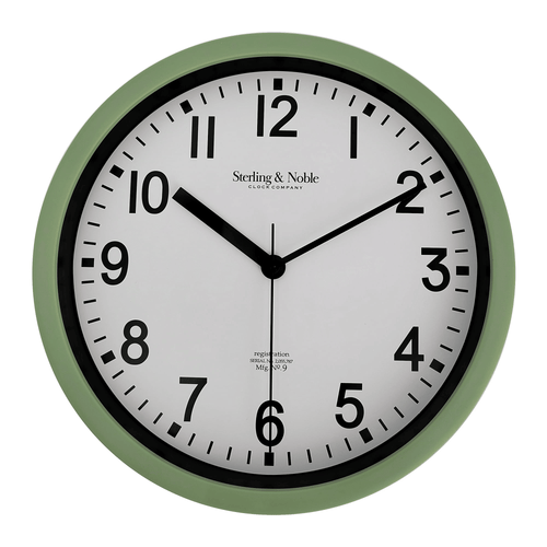 Mainstays Basic Indoor 8.78" Sage Analog Round Modern Wall Clock EasyOptionXY LLC
