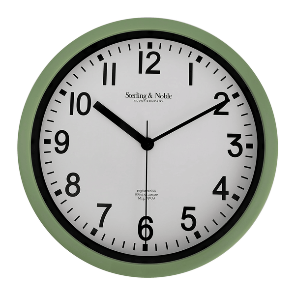 Mainstays Basic Indoor 8.78" Sage Analog Round Modern Wall Clock EasyOptionXY LLC