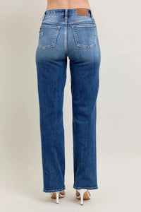 Judy Blue Full Size High Waist 90's Straight Leg Jeans HTO Apparel