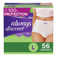 Always Discreet Postpartum Incontinence Underwear for Women Maximum; L; 56 Ct EasyOptionXY LLC