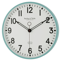 Mainstays Indoor 11.5" Round Mint Green Arabic Retro Schoolhouse Analog Wall Clock EasyOptionXY LLC