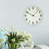 Mainstays Indoor 11.5" Round Mint Green Arabic Retro Schoolhouse Analog Wall Clock EasyOptionXY LLC