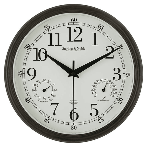 Mainstays 8.75" Indoor/Outdoor Antique Bronze Round Arabic Analog Wall Clock EasyOptionXY LLC