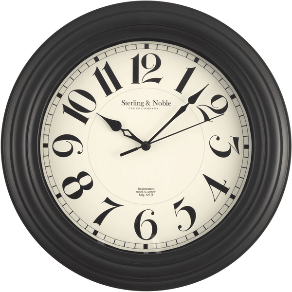 Mainstays Indoor Round 11.5" Black Traditional Analog Wall Clock with Arabic Numbers EasyOptionXY LLC