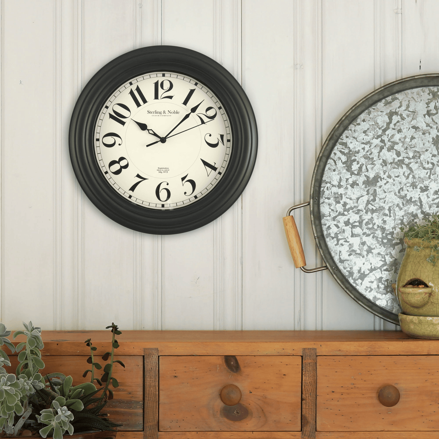 Mainstays Indoor Round 11.5" Black Traditional Analog Wall Clock with Arabic Numbers EasyOptionXY LLC