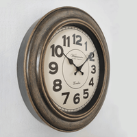 Mainstays 15" Analog Decorative Wall Clock, Brushed Copper EasyOptionXY LLC