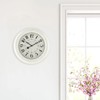 Mainstays Indoor 15.5" Round Antique White French Country Analog Traditional Wall Clock with Arabic Numbers EasyOptionXY LLC