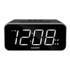 SHARP Dual Alarm Clock with Jumbo Easy to Read 1.8' White LED Display, Black Case EasyOptionXY LLC