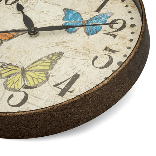 Westclox 12" Round Butterfly Wall Clock EasyOptionXY LLC