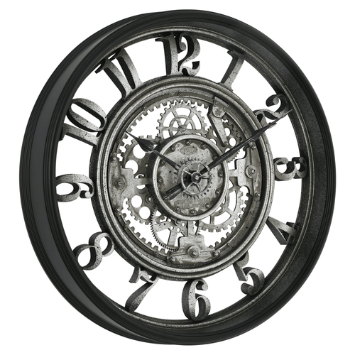 Better Homes and Gardens 20" Indoor Rustic Metal Arabic Moving Gear Analog Wall Clock EasyOptionXY LLC