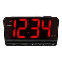Equity by La Crosse 30402 Extra-Large 3 In. Red LED Electric Alarm Clock with High/Low settings EasyOptionXY LLC