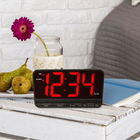 Equity by La Crosse 30402 Extra-Large 3 In. Red LED Electric Alarm Clock with High/Low settings EasyOptionXY LLC