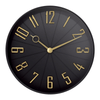 Westclox 12" Black & Gold Modern Analog QA Wall Clock EasyOptionXY LLC