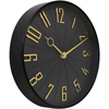 Westclox 12" Black & Gold Modern Analog QA Wall Clock EasyOptionXY LLC
