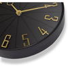 Westclox 12" Black & Gold Modern Analog QA Wall Clock EasyOptionXY LLC