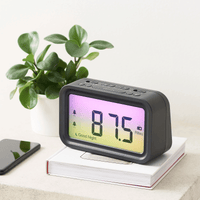 onn. Digital Alarm Clock with Ombre Color Changing Display EasyOptionXY LLC