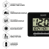SHARP Digital Atomic Clock, Atomic Accuracy, Date, Temperature, Black Case, LCD Display EasyOptionXY LLC