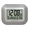 Westclox Classic Modern Silver Easy To Read LCD Display Digital Wall Clock with Large Numbers and Day, Date, and Temperature EasyOptionXY LLC
