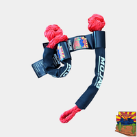 Soft Shackle 3/8'' x 14'' with sleeve and bag (Set of 2 Shackles) (Lifetime Warranty) MOJAB OFFROAD