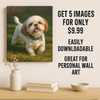 EzBuyCo Custom Dog Portraits – 5 Unique Images Delivered in 24 Hours