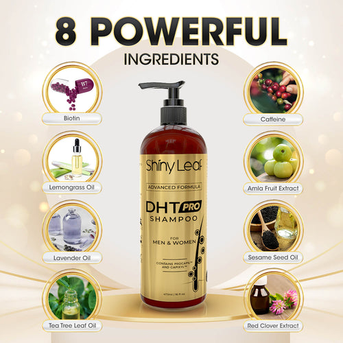 Shiny Leaf DHT Pro Shampoo with Procapil and Capixyl for Anti-Hair Loss 16 oz